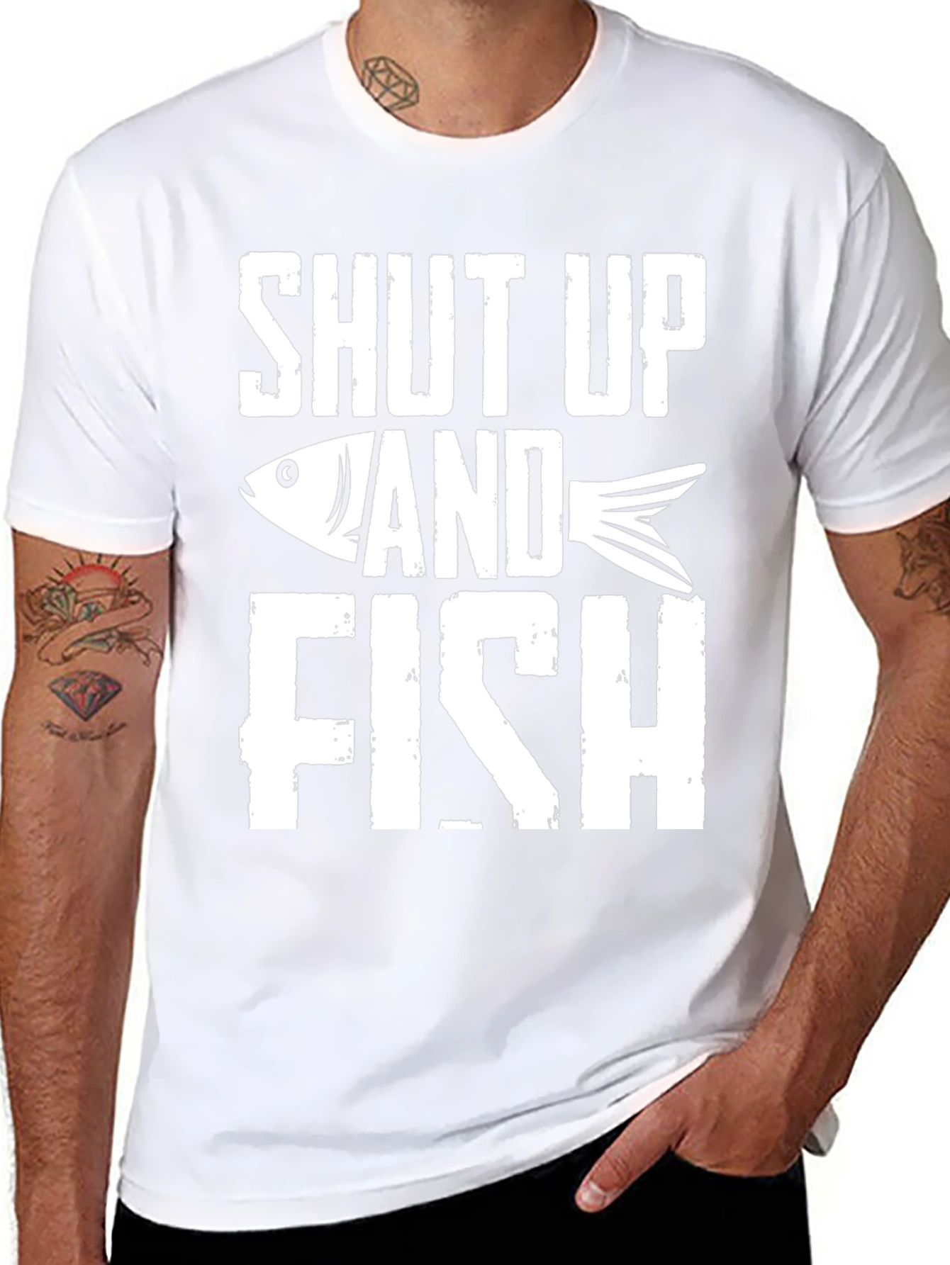 Shut Up and Fish Graphic Tee