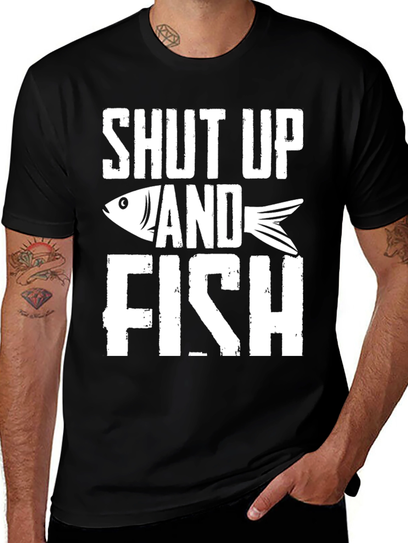 Shut Up and Fish Graphic Tee