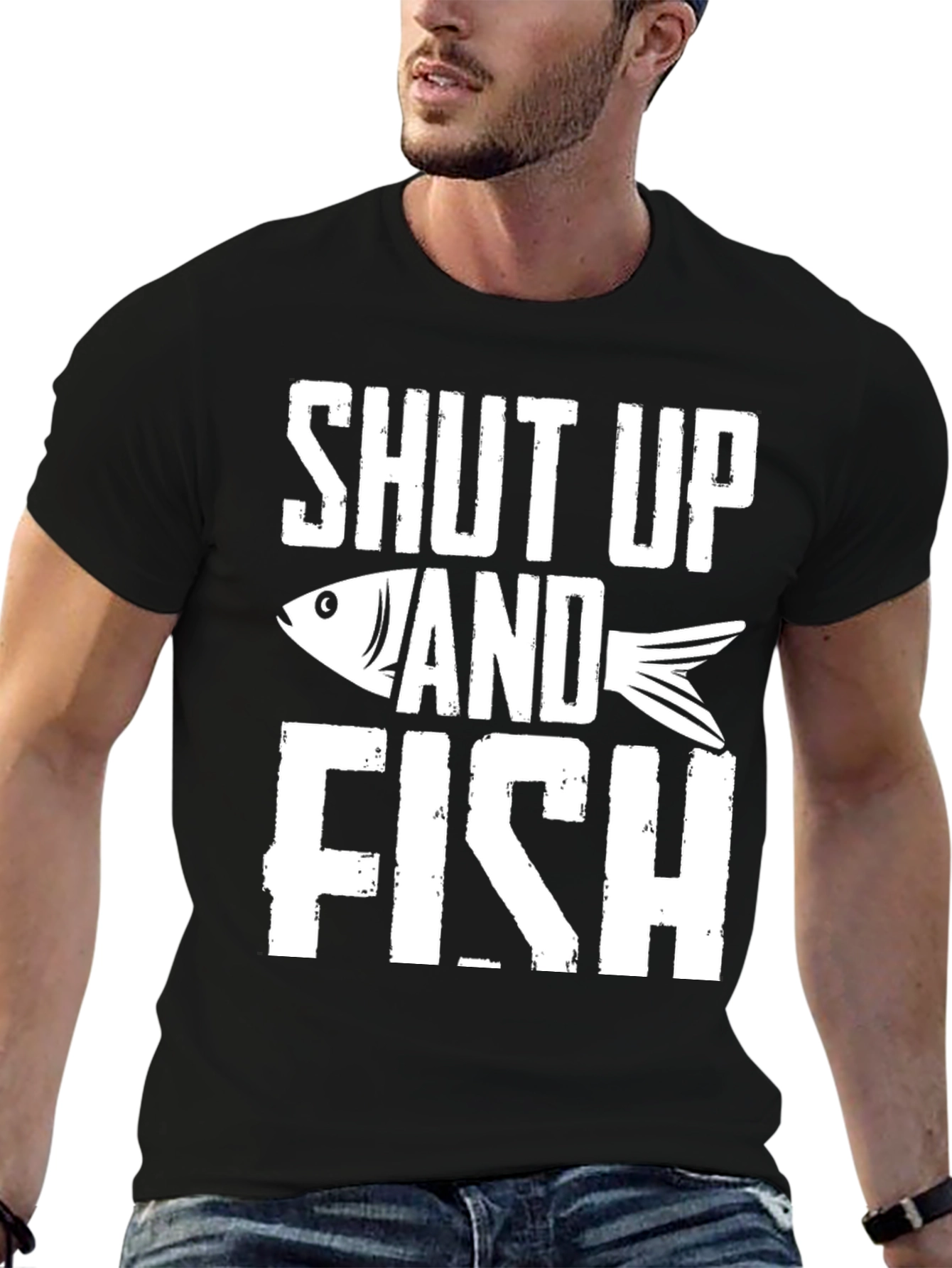 Shut Up and Fish Graphic Tee