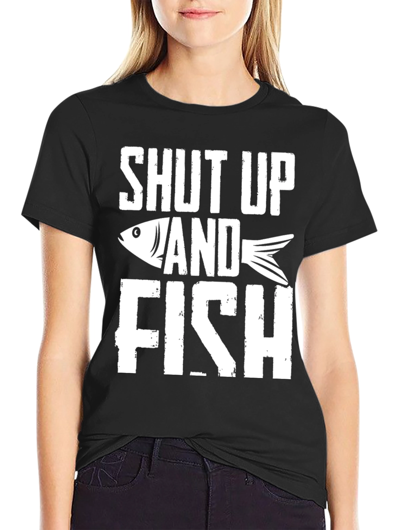 Shut Up and Fish Graphic Tee