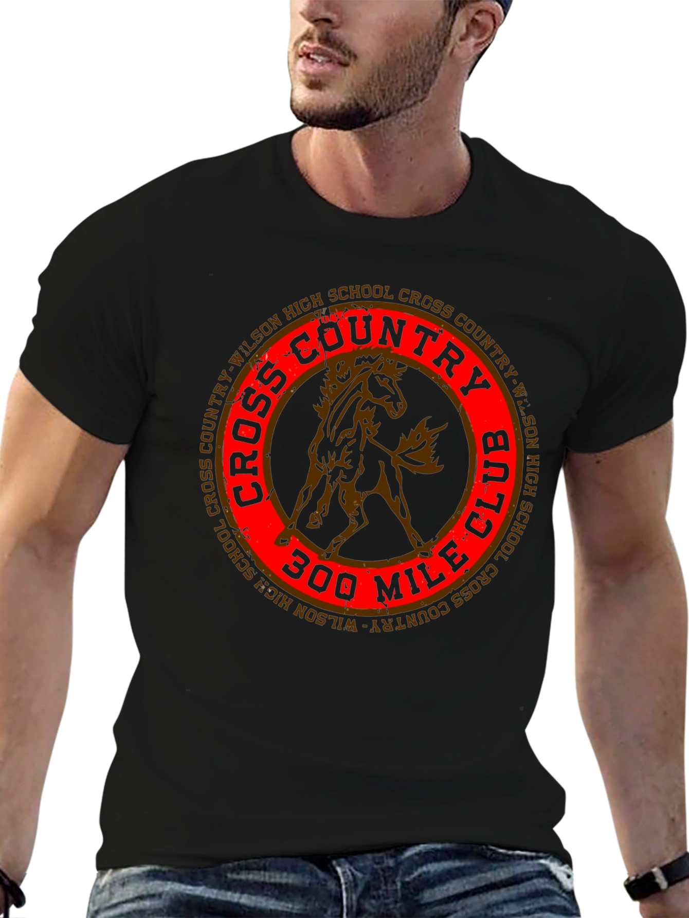 Cross Country 300 Mile Club Black T-Shirt