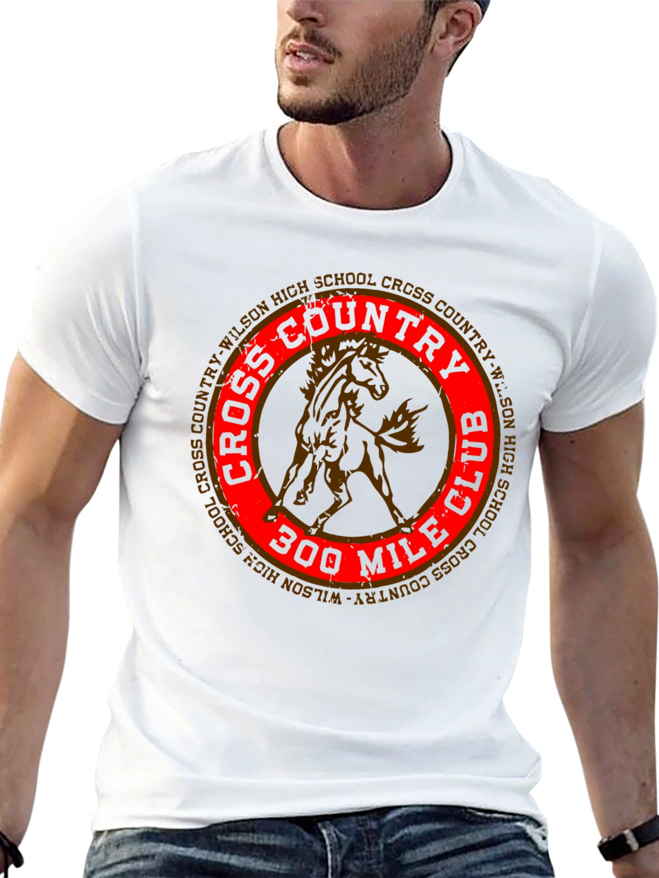 Cross Country 300 Mile Club Black T-Shirt