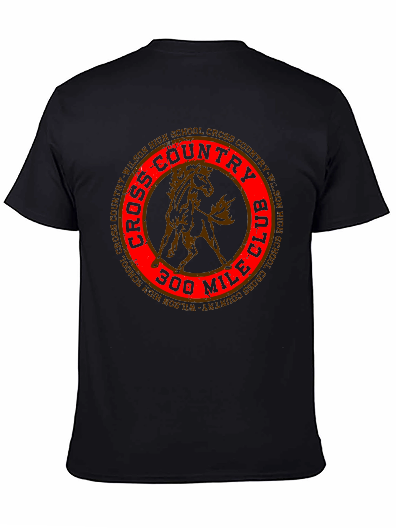 Cross Country 300 Mile Club Black T-Shirt