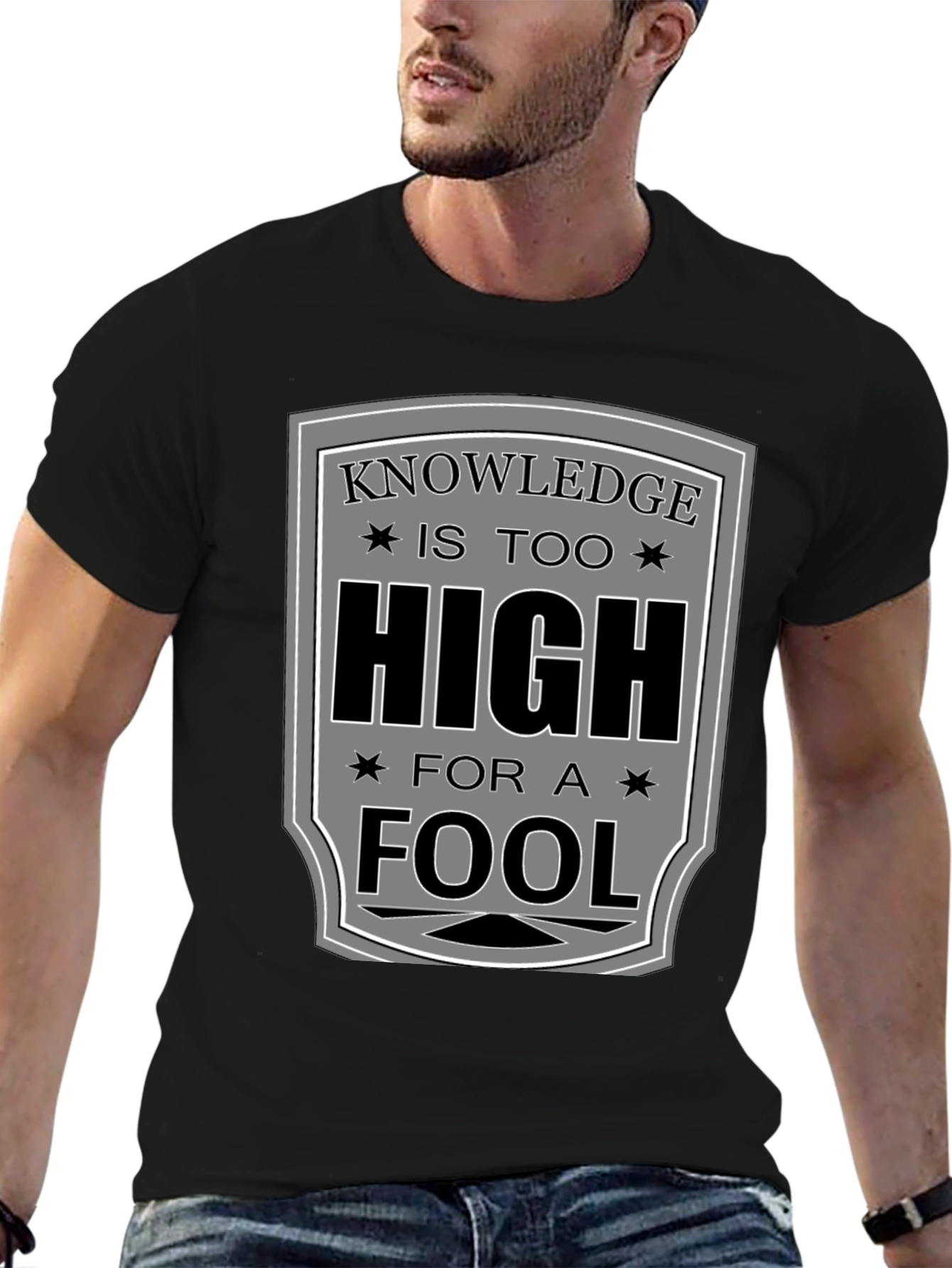Knowledge is Too High T-Shirt - Funny Graphic Tee