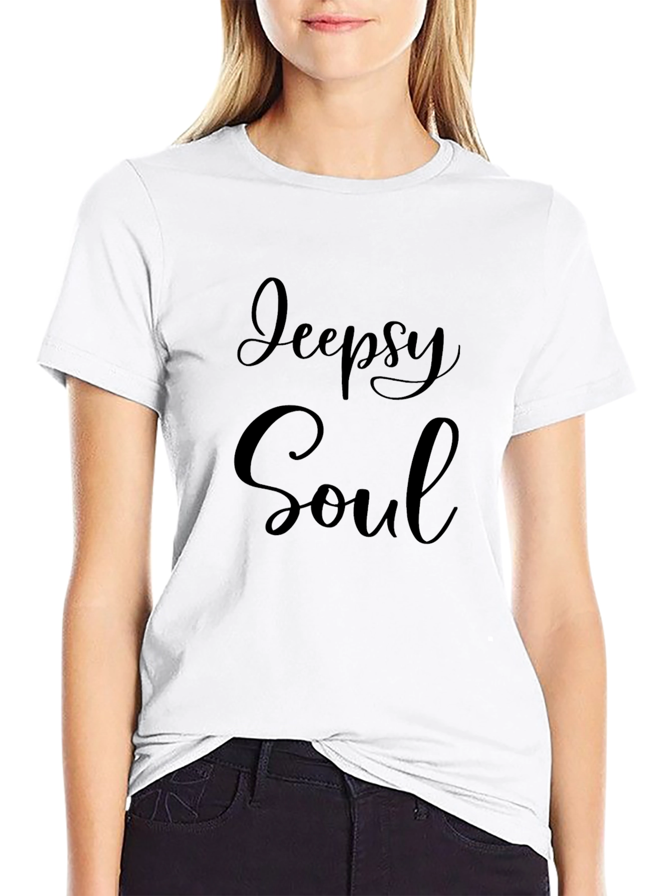 Jeepsy Soul Black Tee Casual Comfort