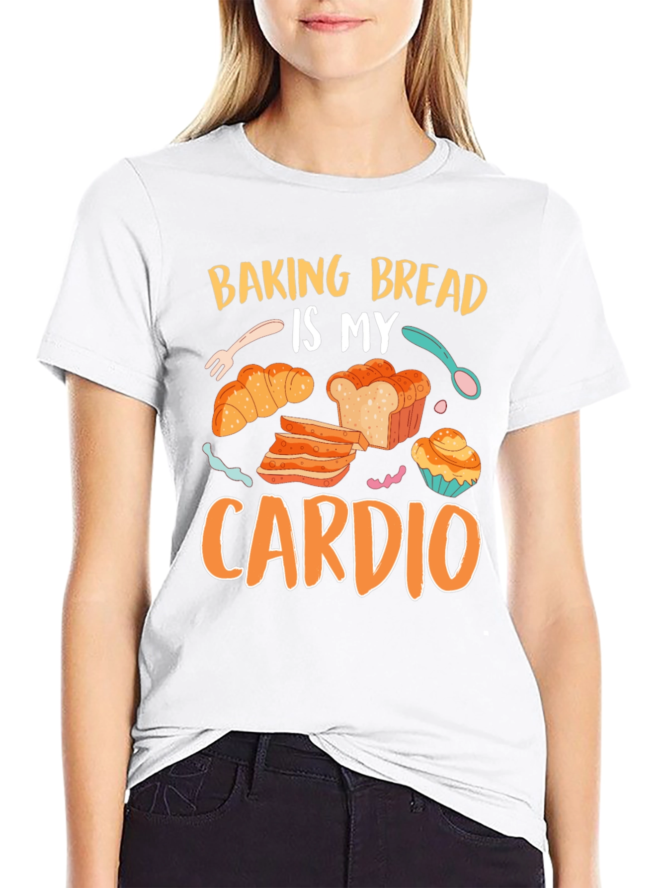 Baking Bread Is My Cardio Graphic Tee