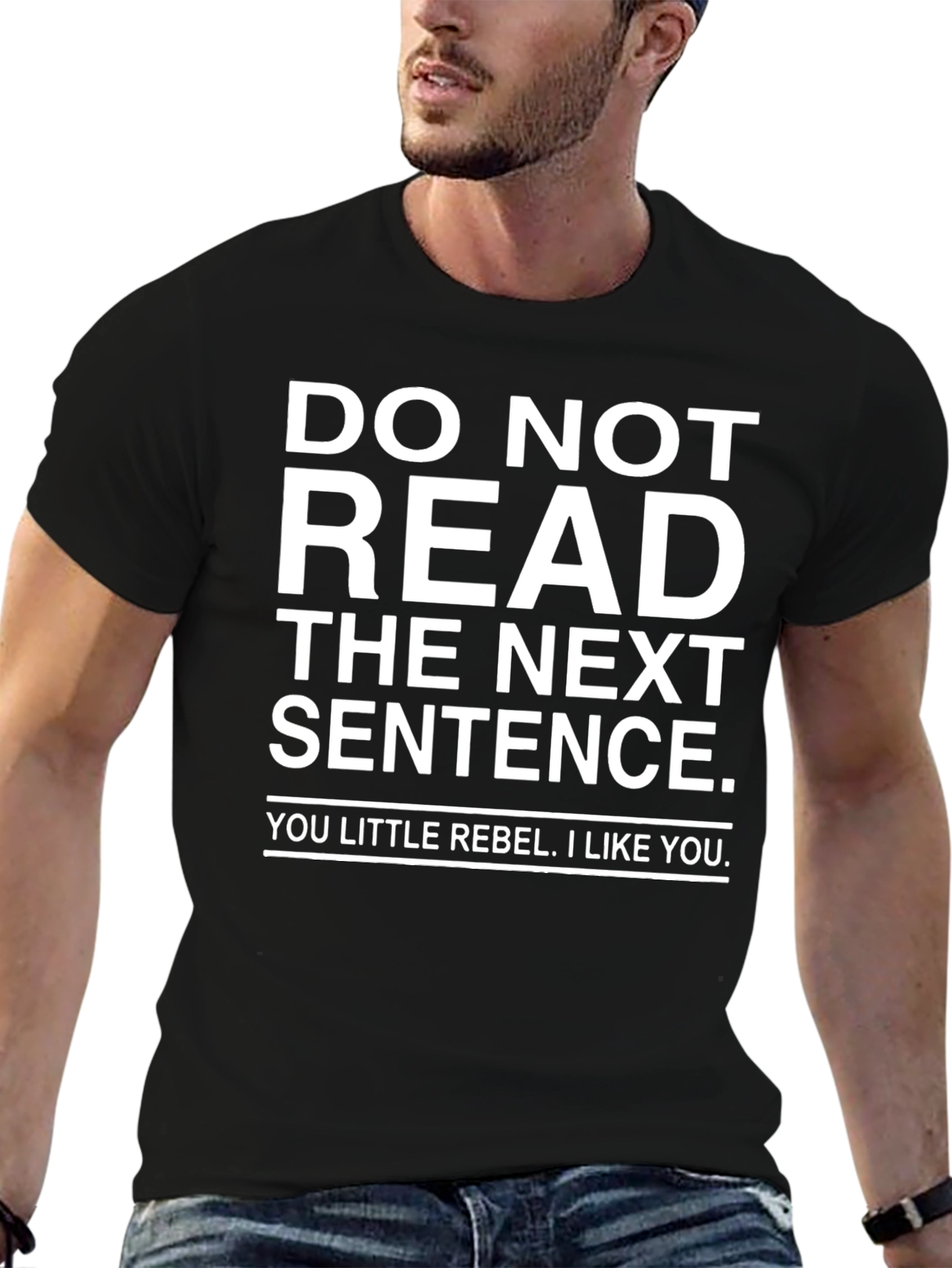 Rebellious Funny Graphic T-Shirt - DO NOT READ