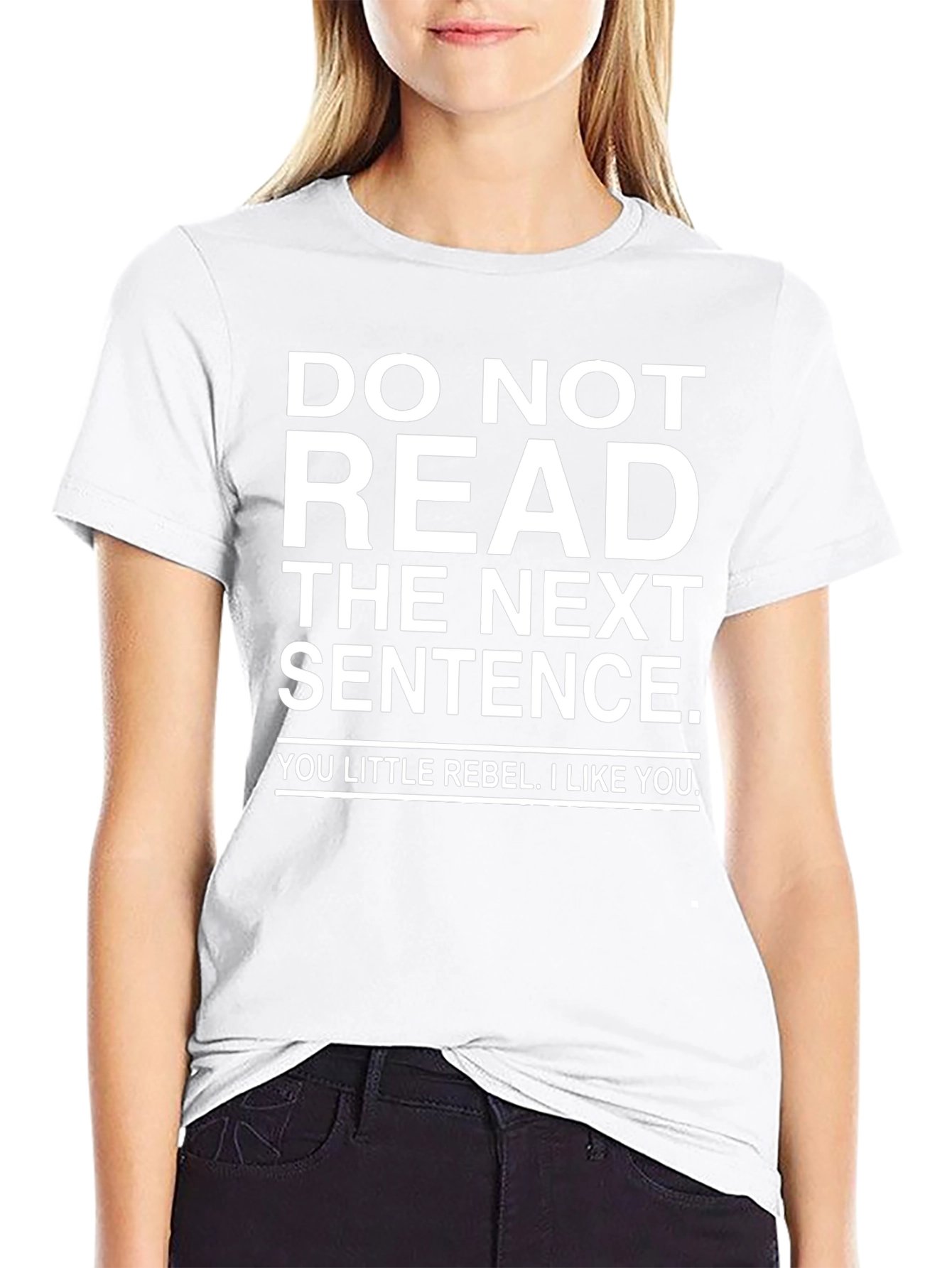 Rebellious Funny Graphic T-Shirt - DO NOT READ