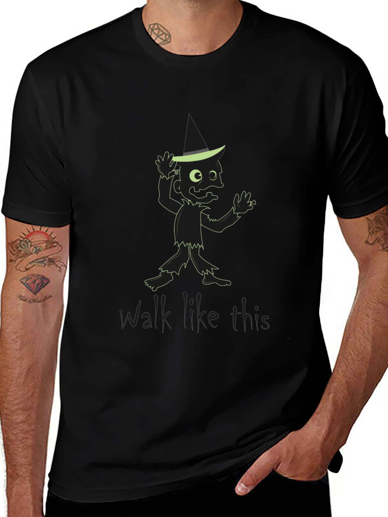 Zombie Walk T-Shirt - Black Cotton Tee