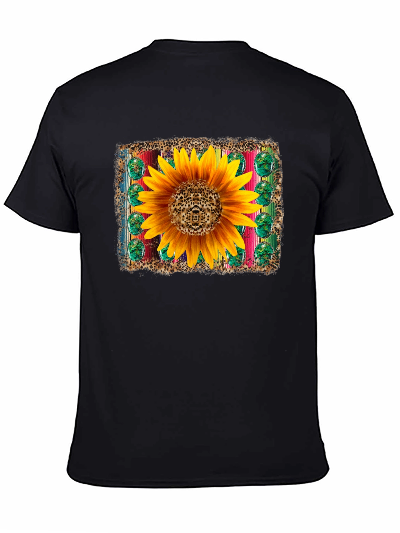 Sunflower Serape Leopard T-Shirt