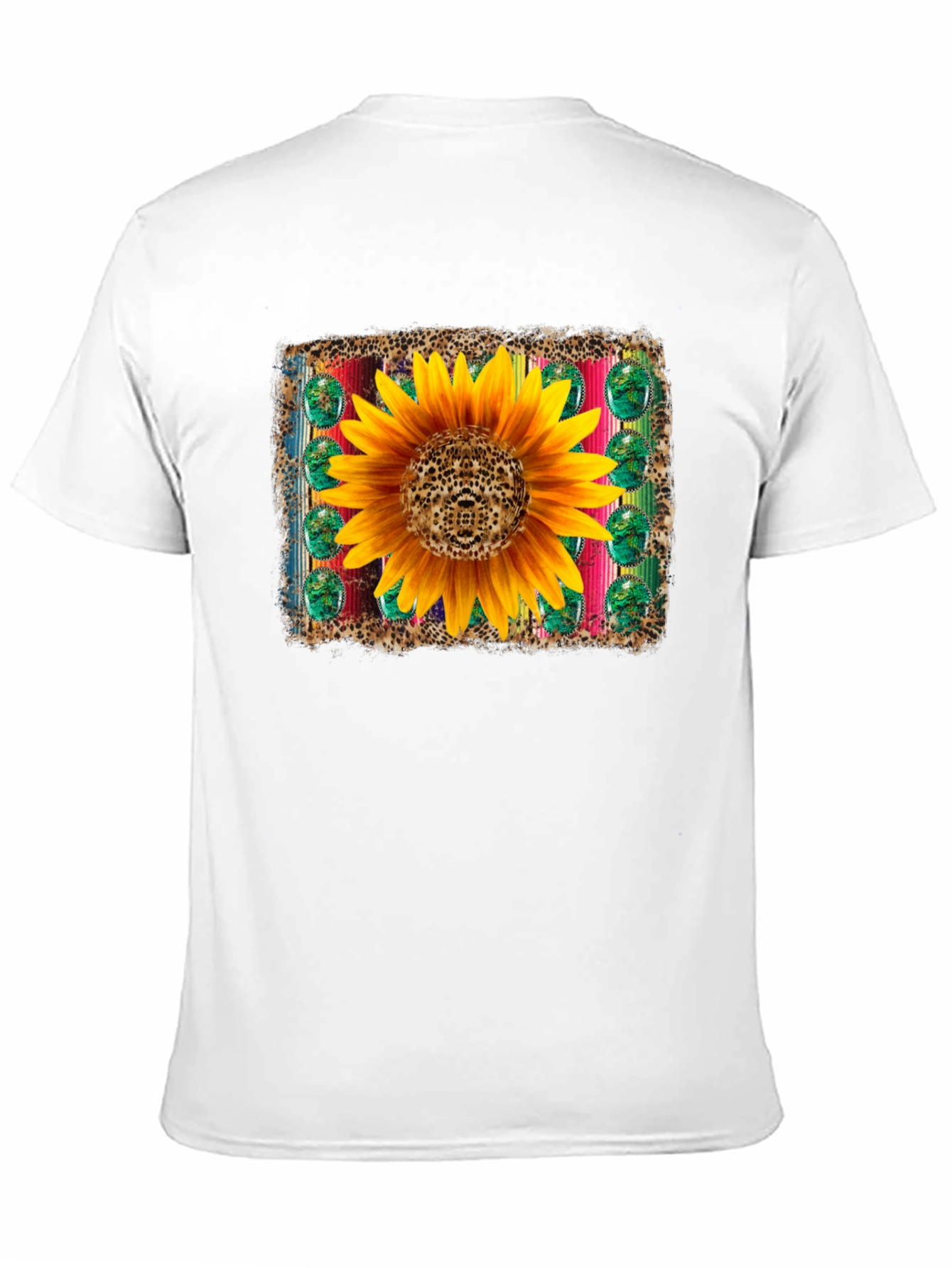 Sunflower Serape Leopard T-Shirt