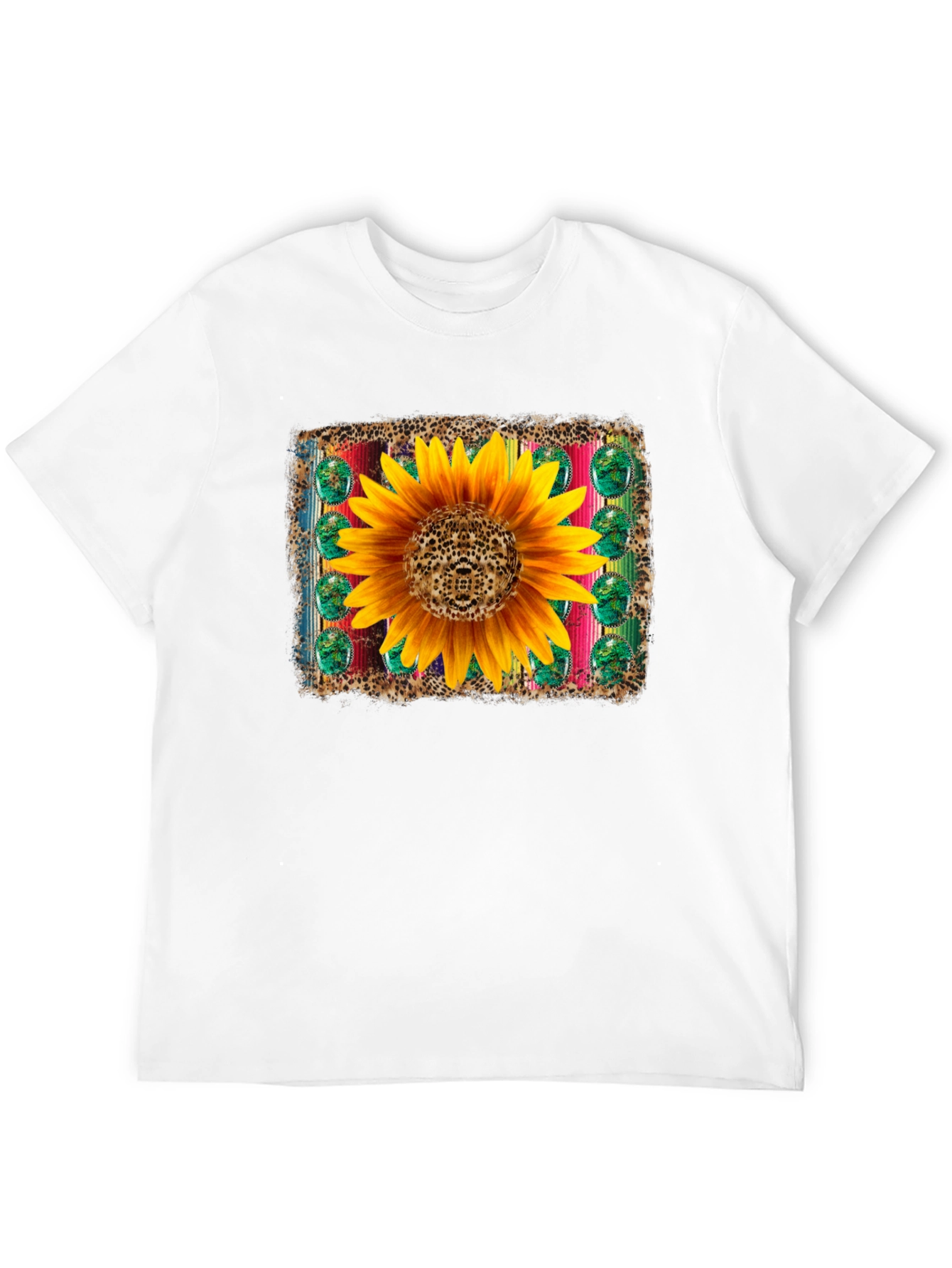 Sunflower Serape Leopard T-Shirt