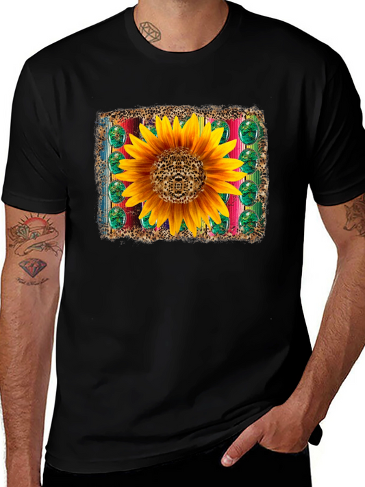 Sunflower Serape Leopard T-Shirt