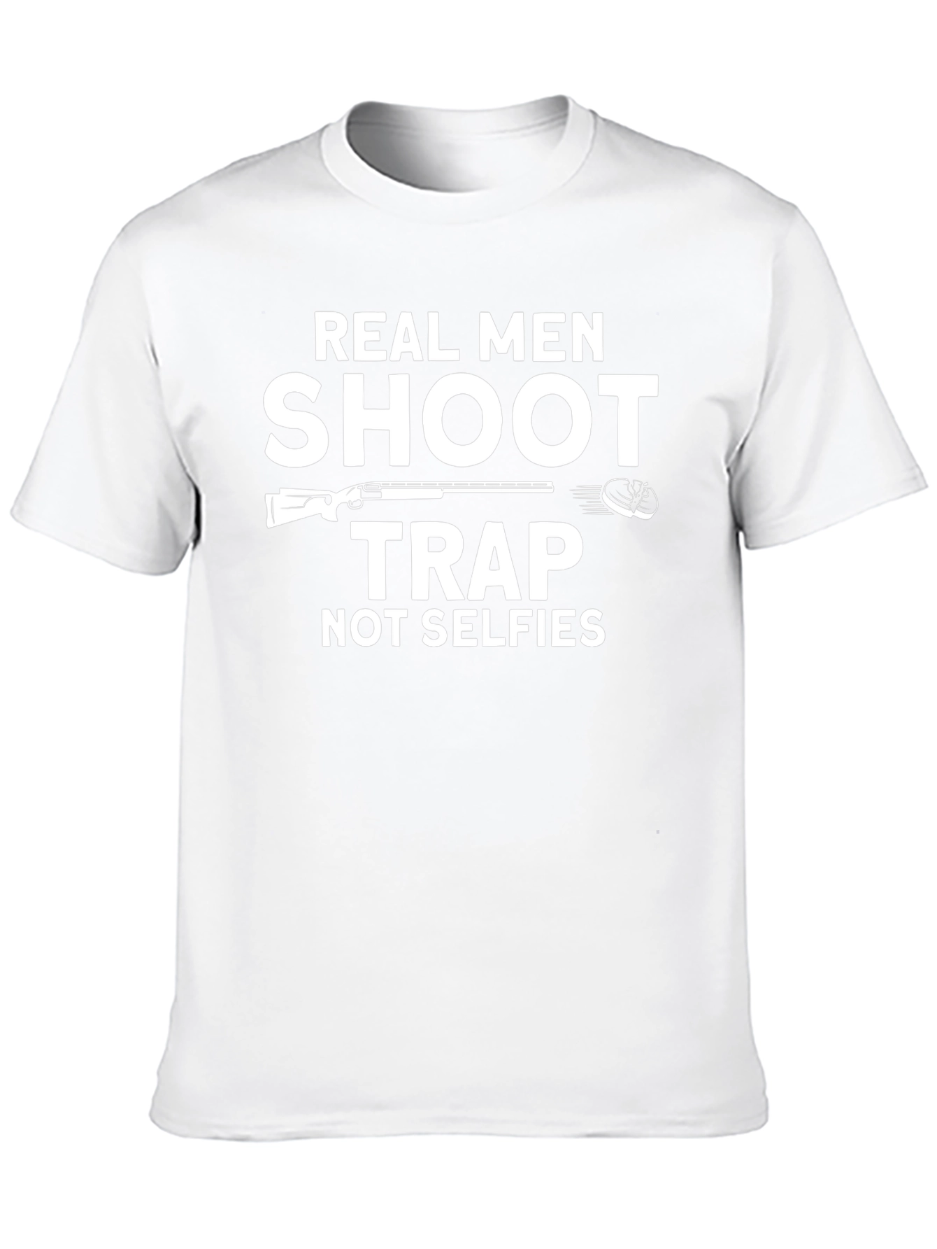 Real Men Shoot Trap T-Shirt Novelty Tee