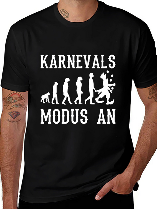 Karnevals Evolution Black T-Shirt
