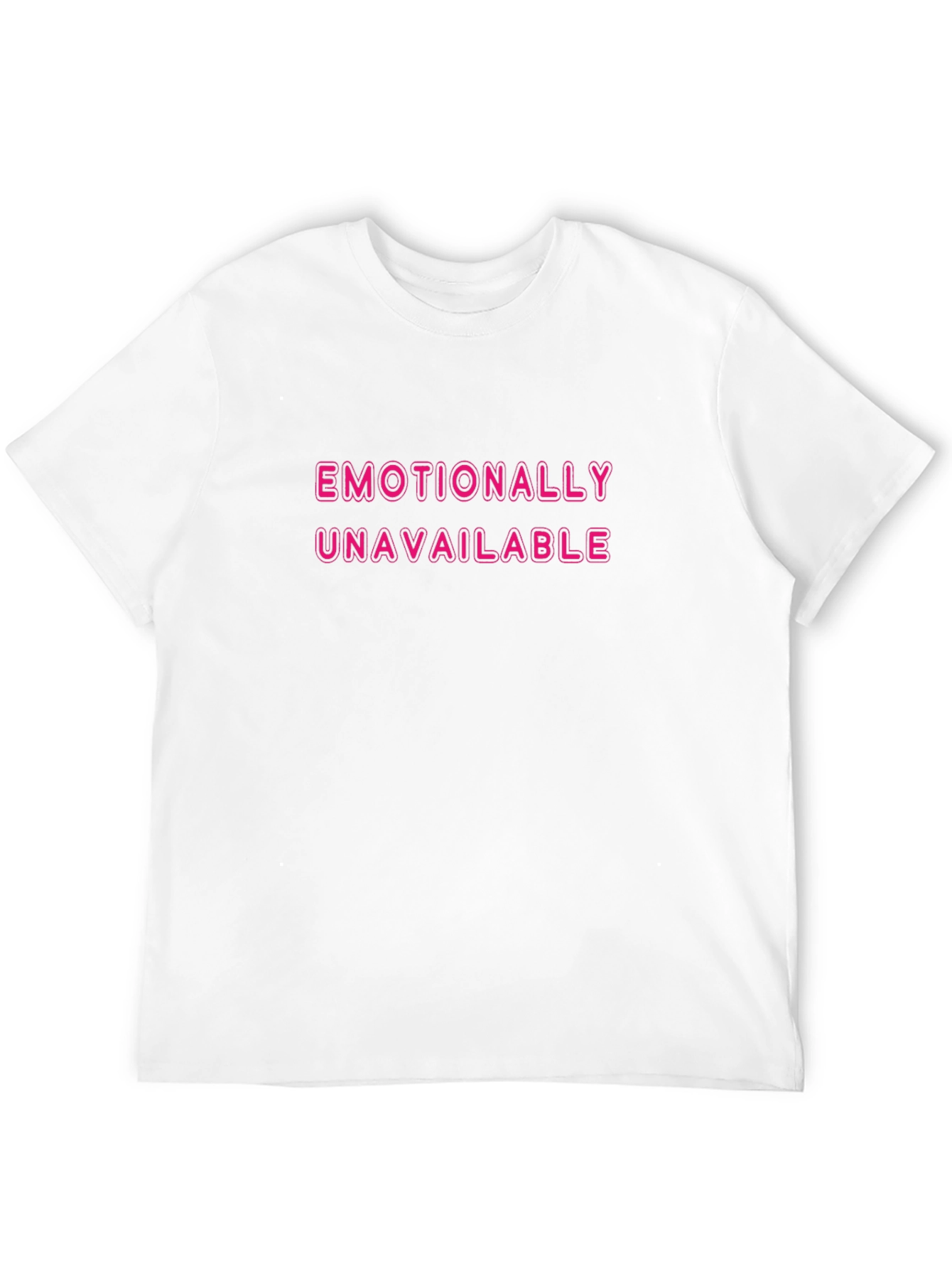 Emotionally Unavailable Black T-Shirt