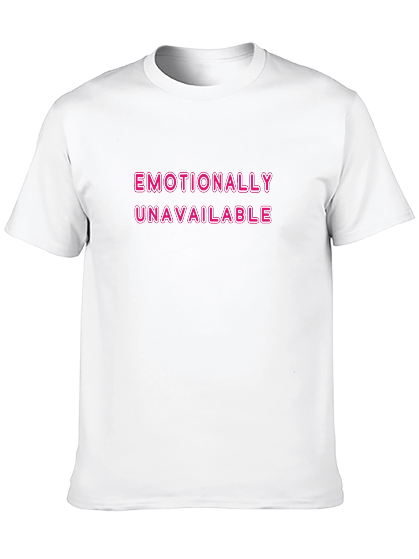 Emotionally Unavailable Black T-Shirt
