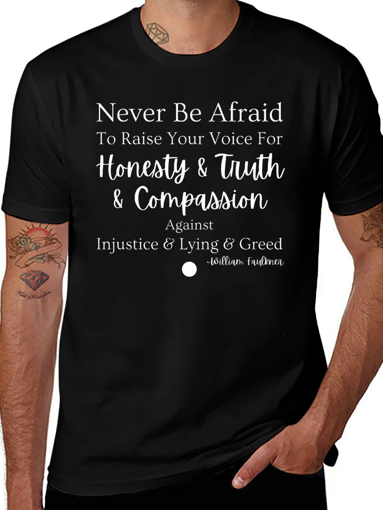 Honesty & Truth Graphic Tee - Never Be Afraid