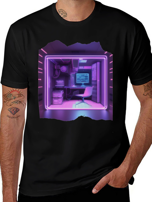 Retro Cyberpunk Gamer Room T-Shirt