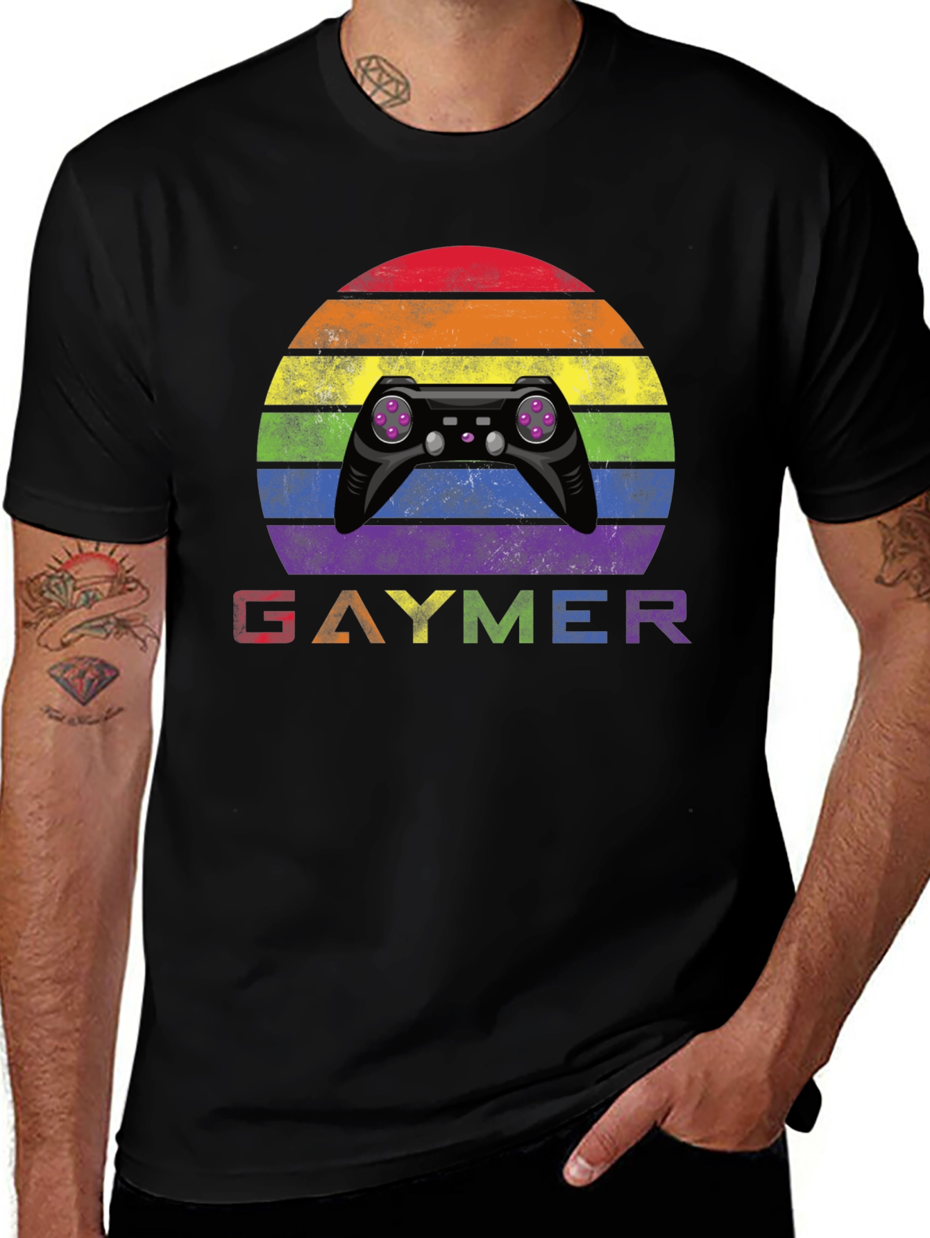 Gaymer Rainbow T-Shirt - Pride Gaming Apparel