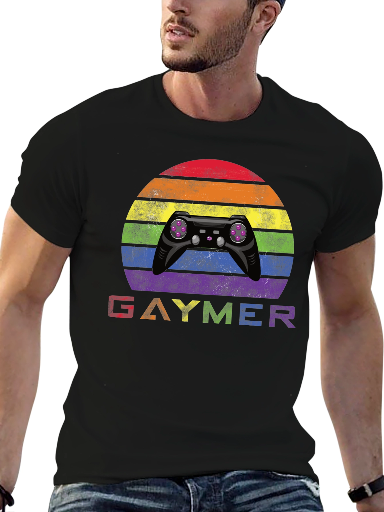 Gaymer Rainbow T-Shirt - Pride Gaming Apparel