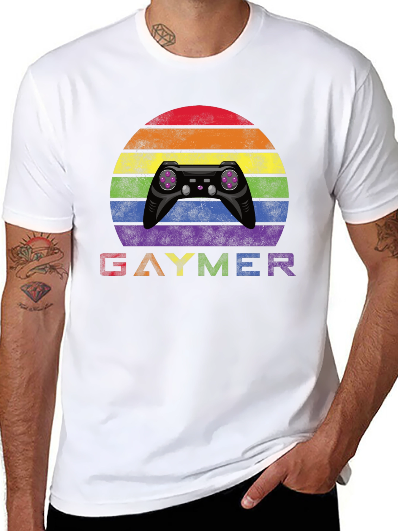 Gaymer Rainbow T-Shirt - Pride Gaming Apparel
