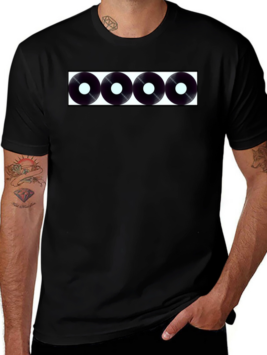 Retro Vinyl Record Graphic Tee - Cool Music Lover Shirt