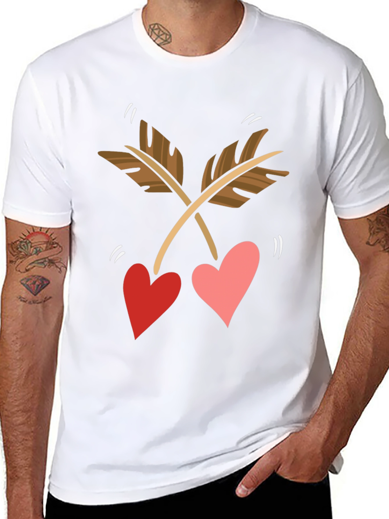 Heart Arrow T-Shirt - Valentines Day Tee