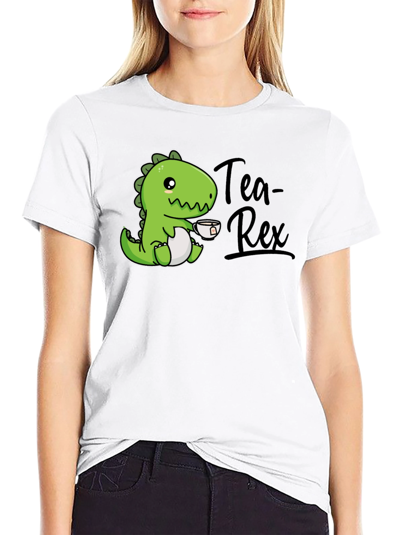 Tea Rex T-Shirt - Cute Dinosaur Graphic Tee