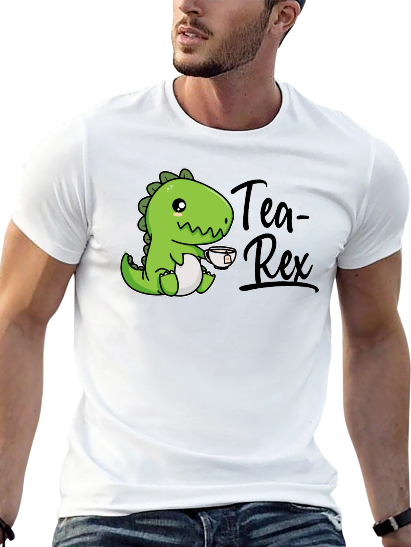 Tea Rex T-Shirt - Cute Dinosaur Graphic Tee