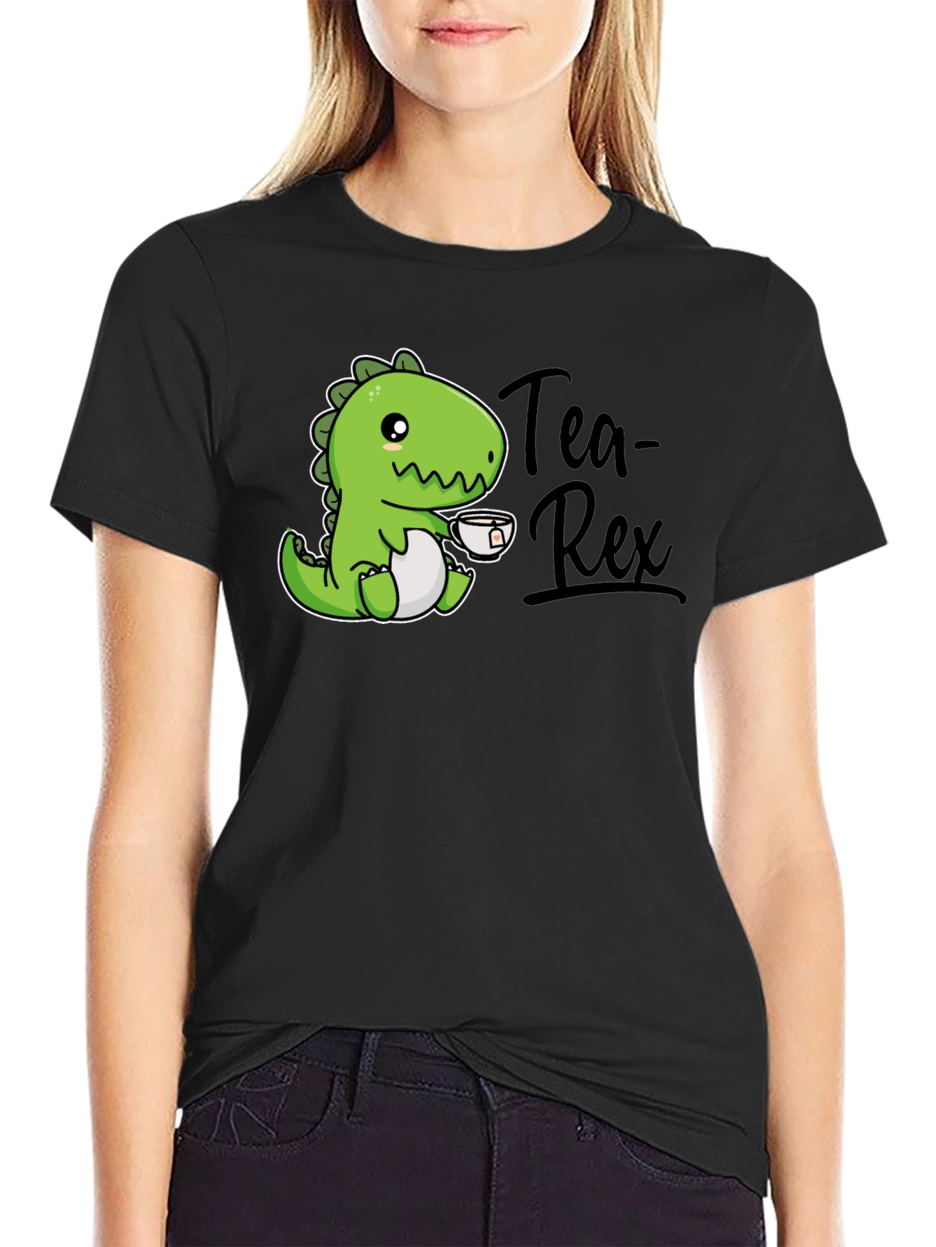 Tea Rex T-Shirt - Cute Dinosaur Graphic Tee
