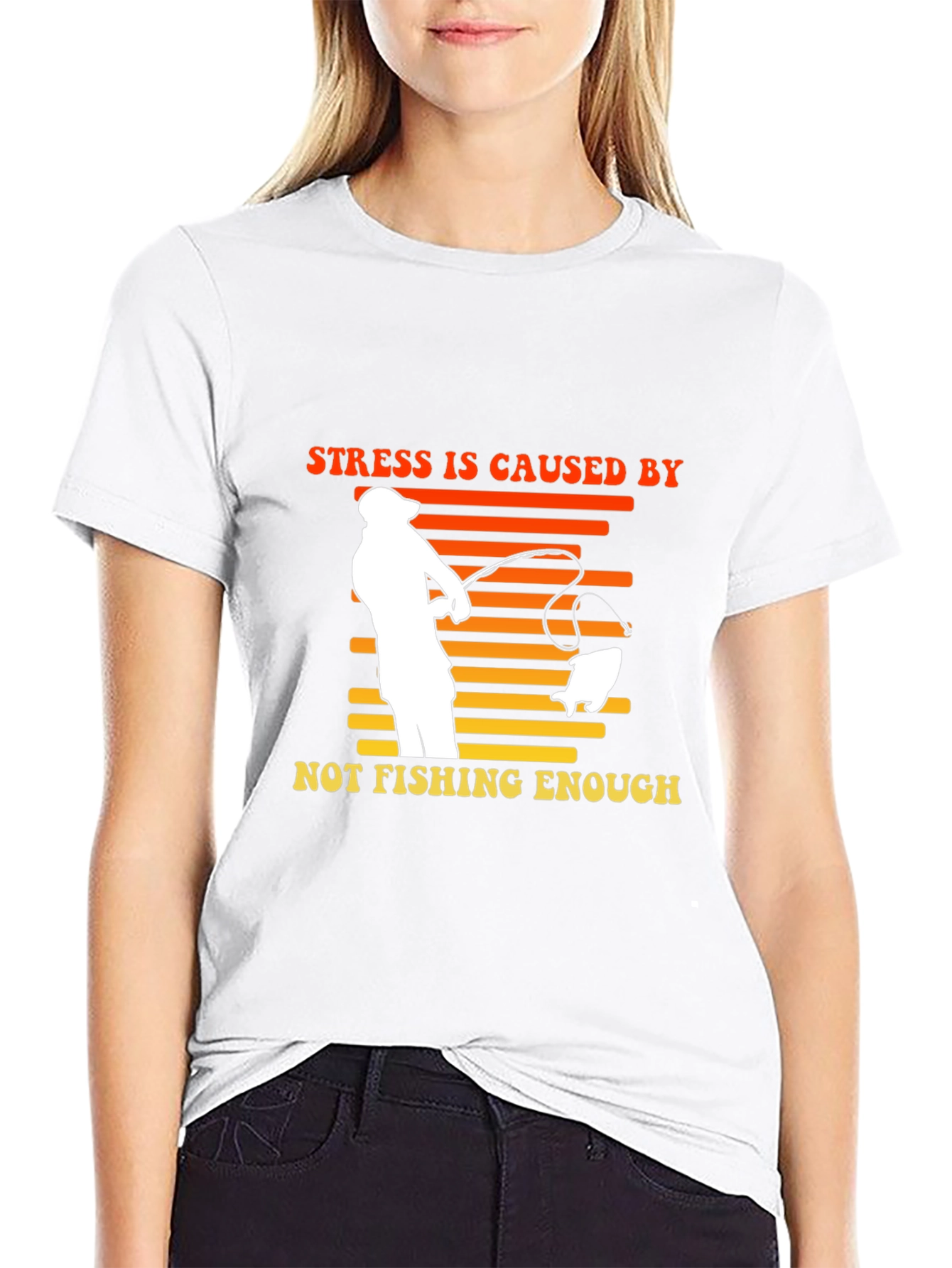 Stress Fishing T-Shirt | Fishermans Gift