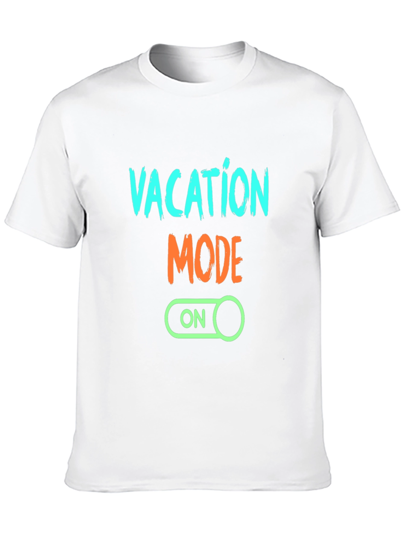 Vacation Mode On Graphic Tee - Black Casual T-Shirt