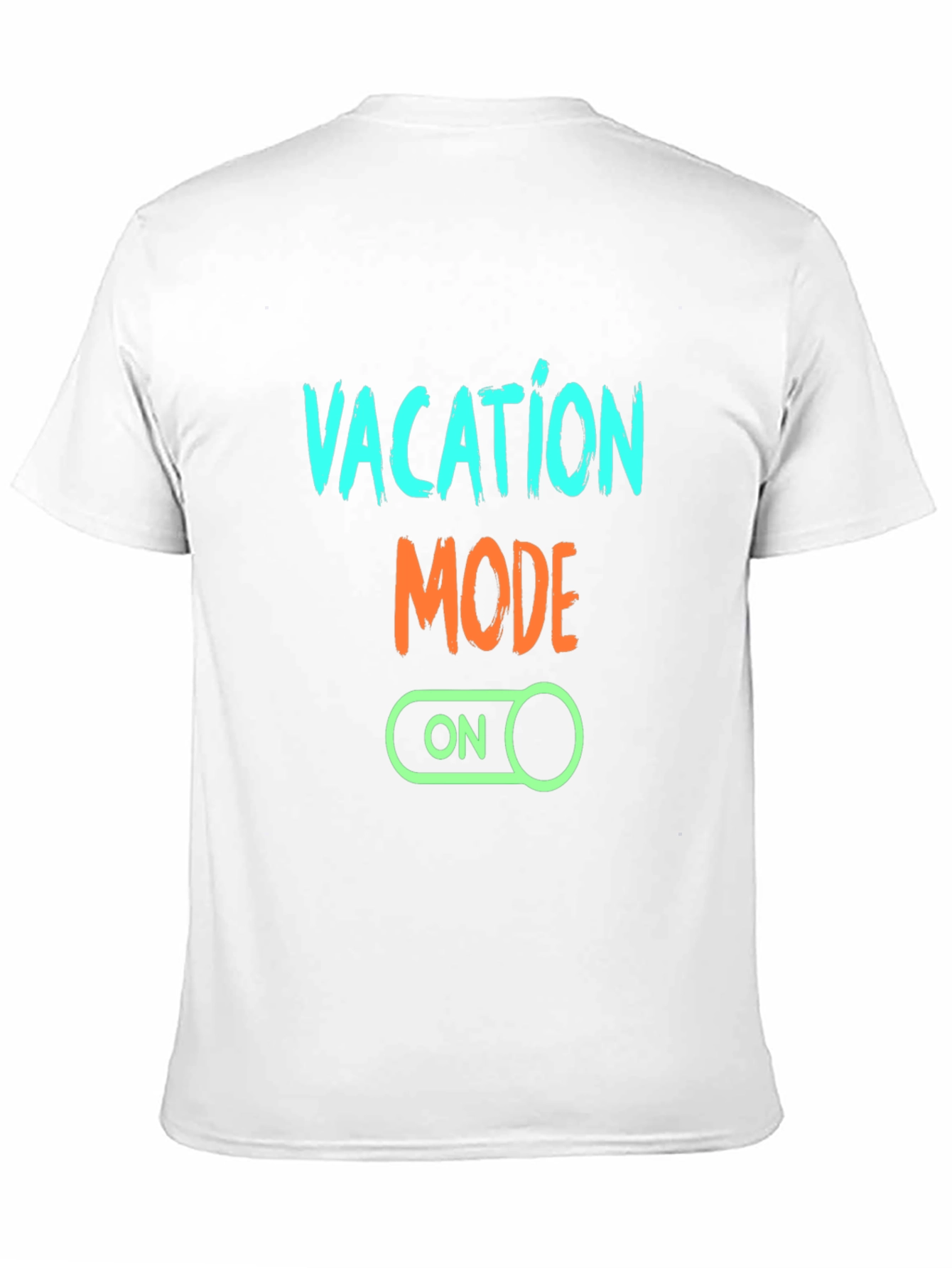 Vacation Mode On Graphic Tee - Black Casual T-Shirt