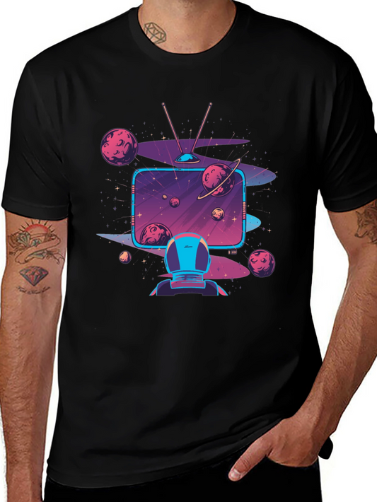 Retro Space TV T-Shirt - Out of this World Style