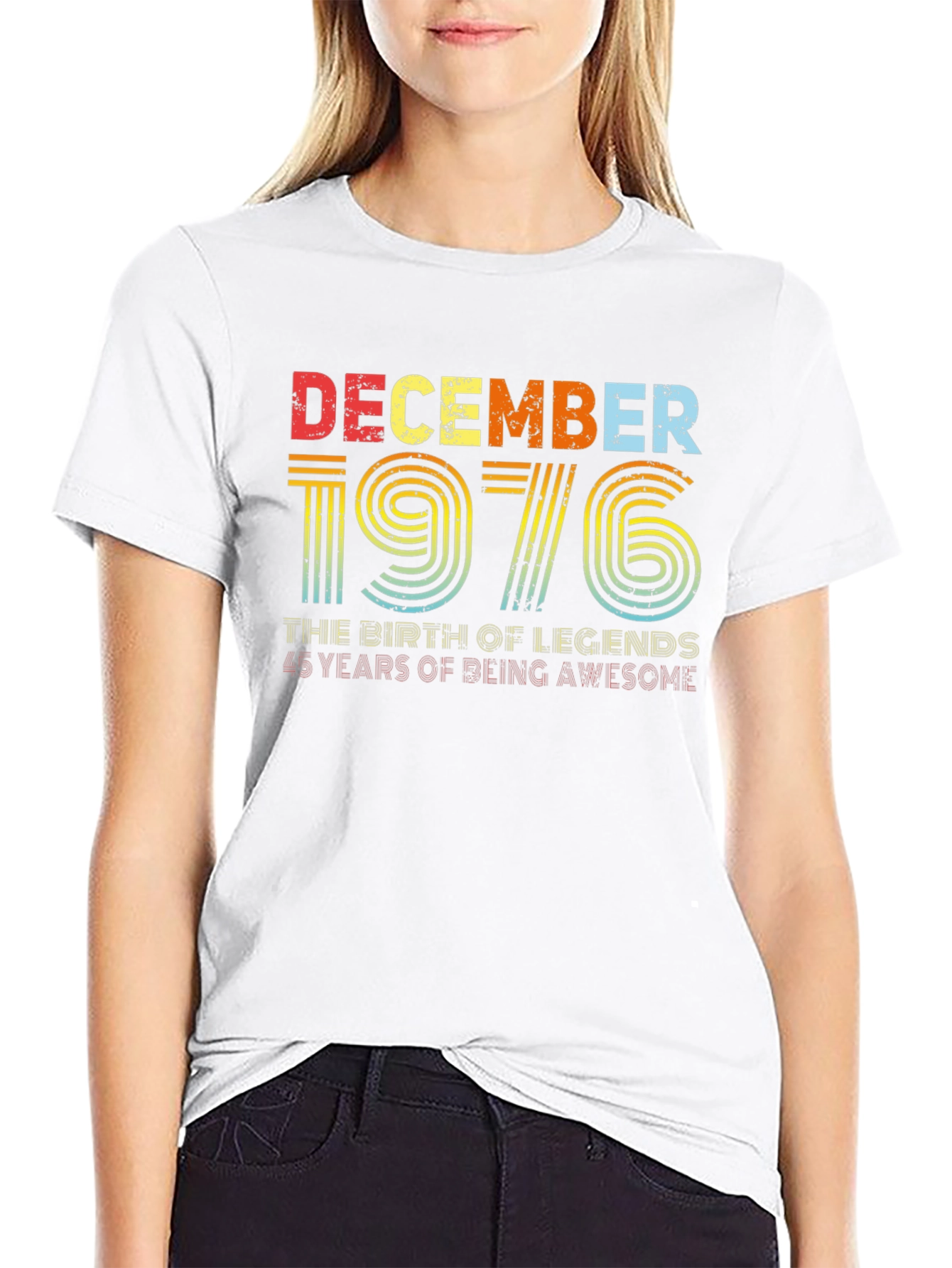 December 1976 Birthday T-Shirt - Birth of Legends