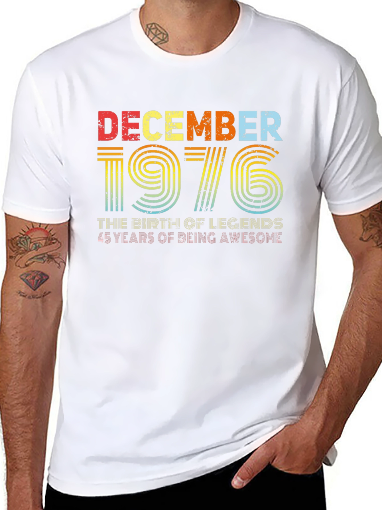 December 1976 Birthday T-Shirt - Birth of Legends