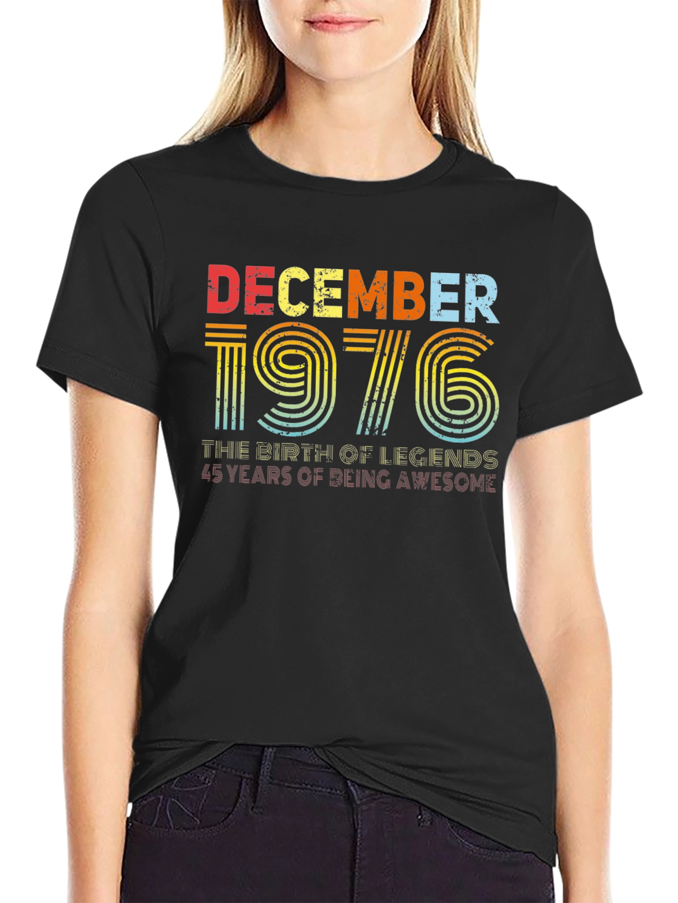 December 1976 Birthday T-Shirt - Birth of Legends