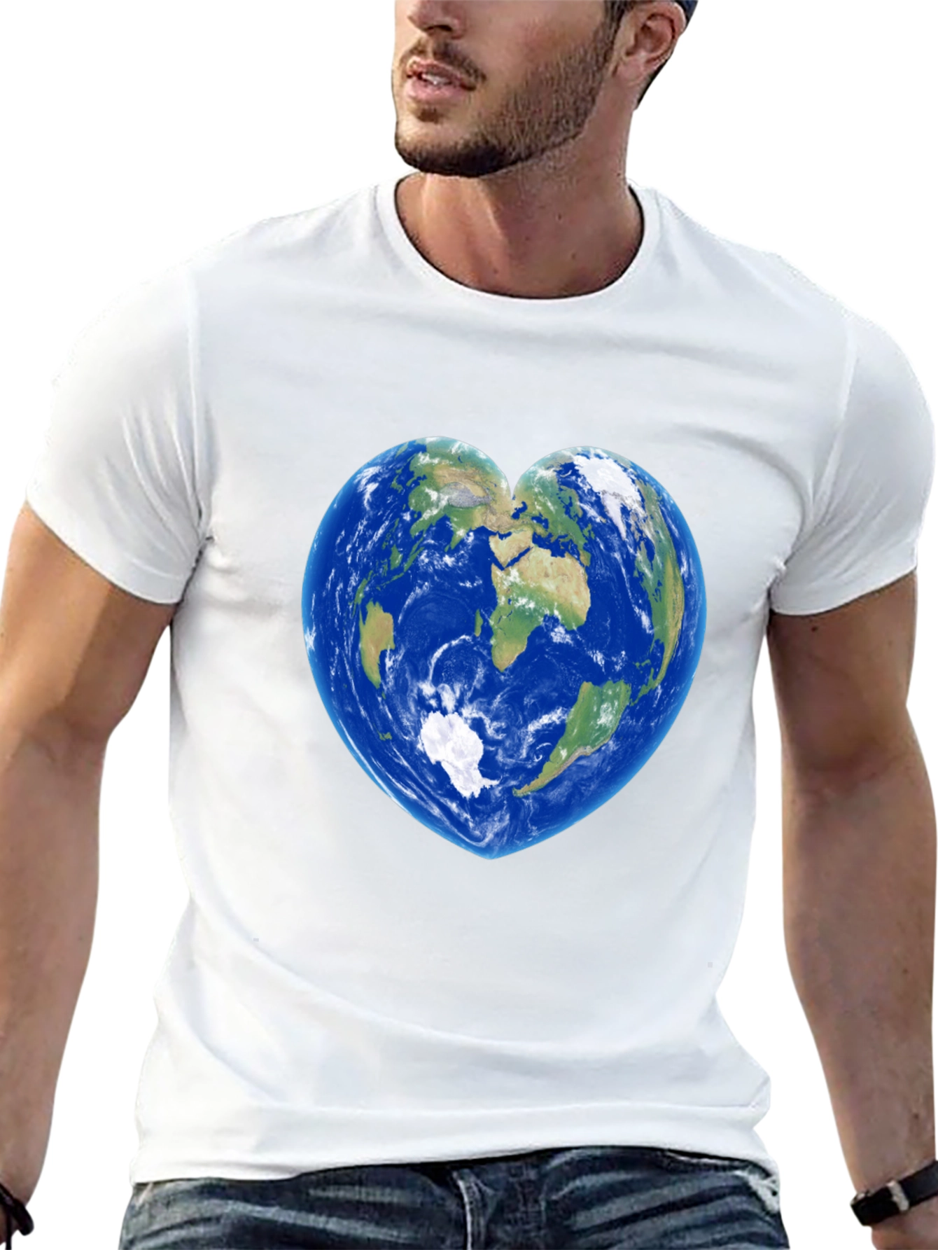Earth Heart Graphic Tee - Black