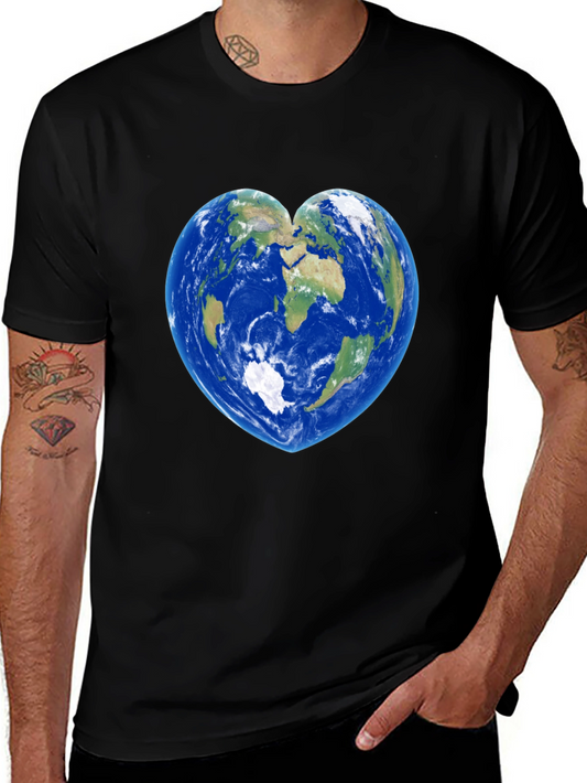 Earth Heart Graphic Tee - Black