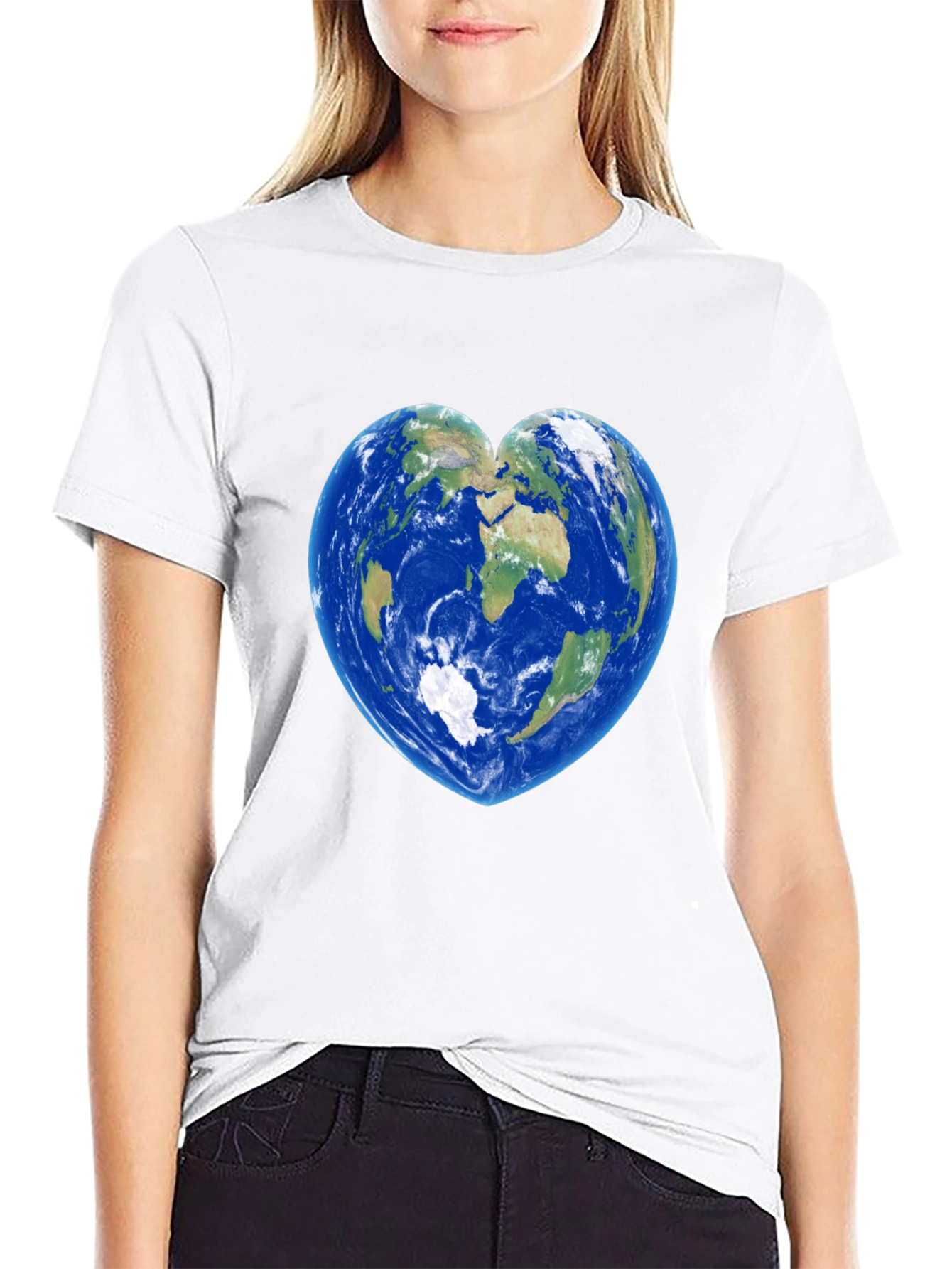 Earth Heart Graphic Tee - Black