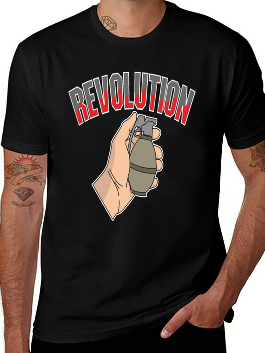 Revolution Grenade Graphic T-Shirt - Black