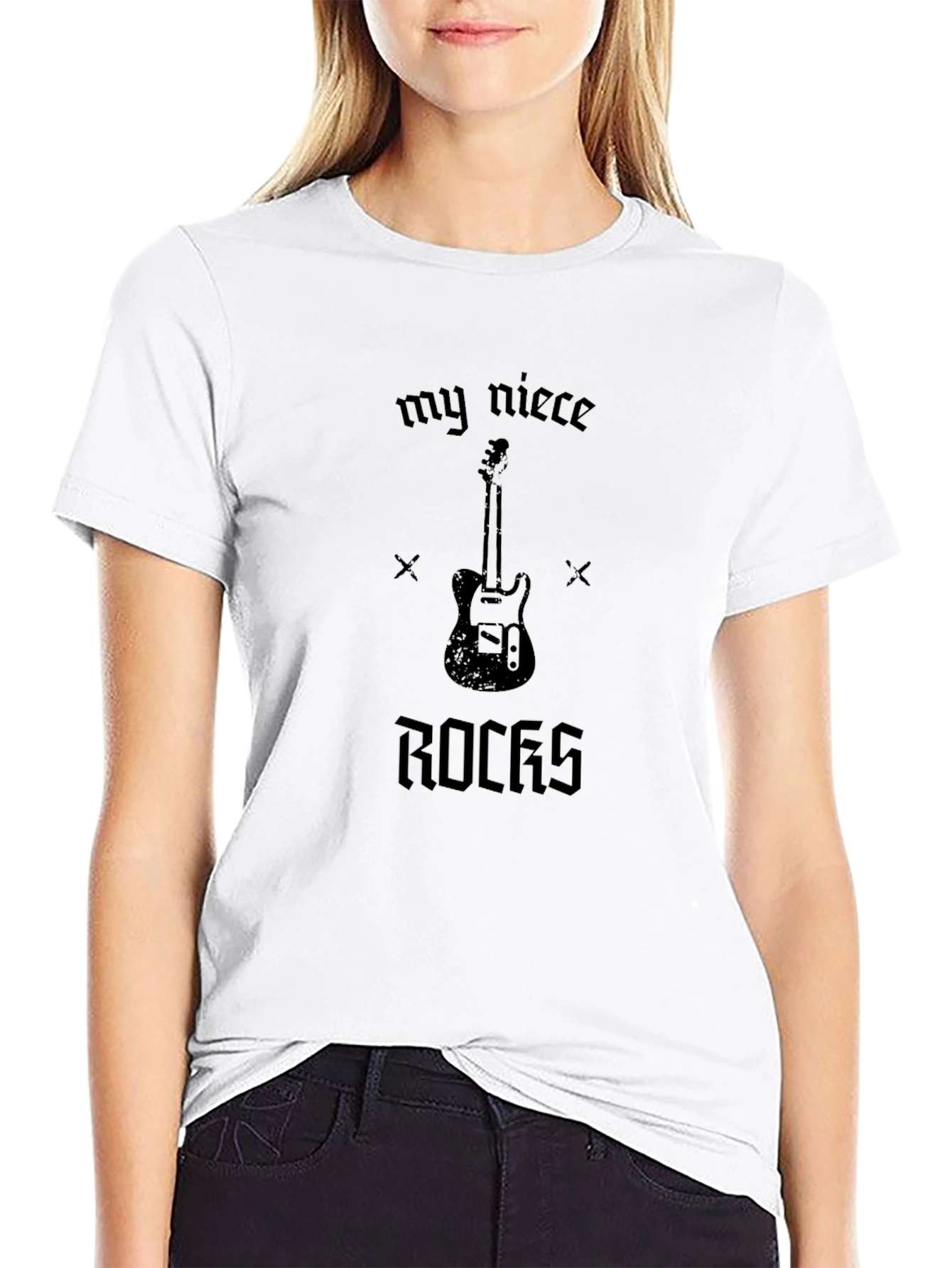 My Niece Rocks Guitar Graphic Tee