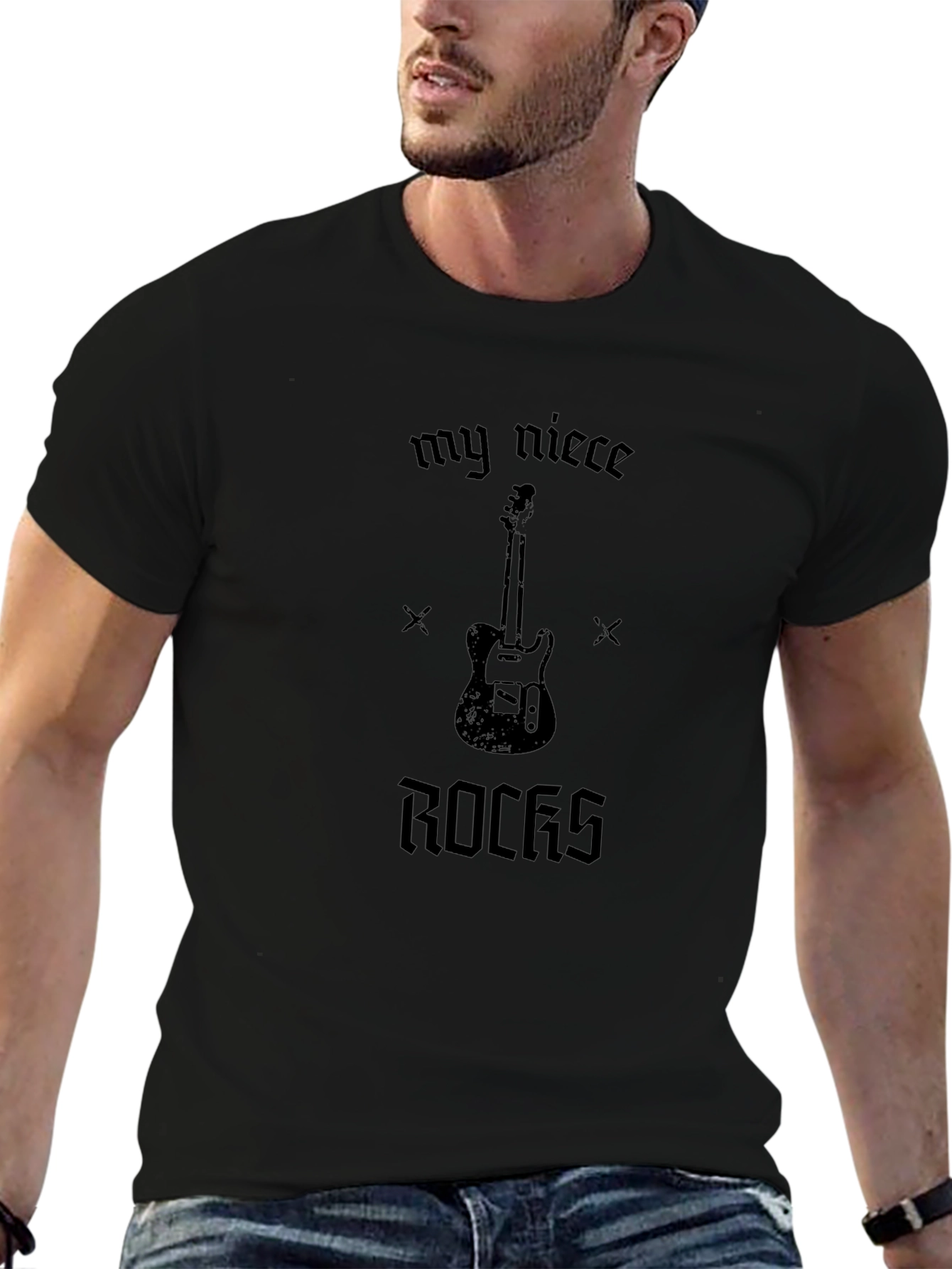 My Niece Rocks Guitar Graphic Tee