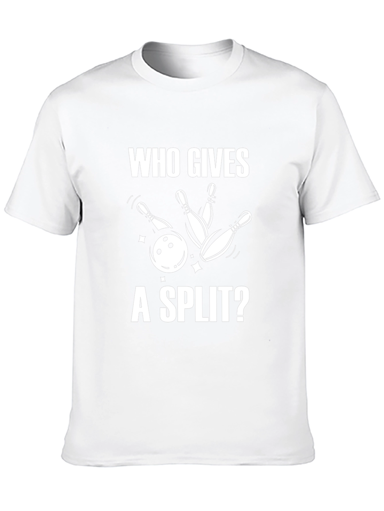 Bowling Split Graphic T-Shirt - Funny Bowling Tee