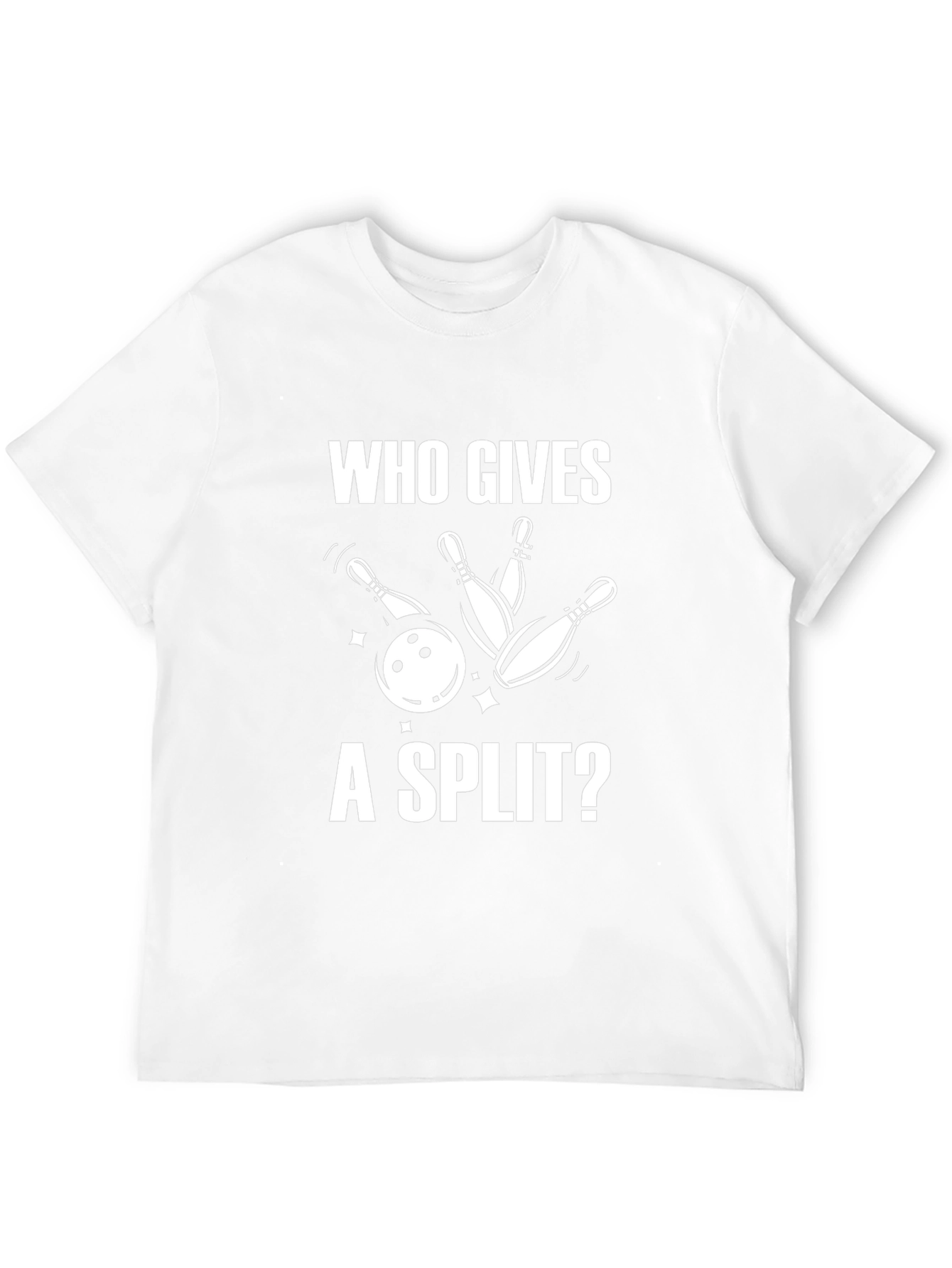 Bowling Split Graphic T-Shirt - Funny Bowling Tee
