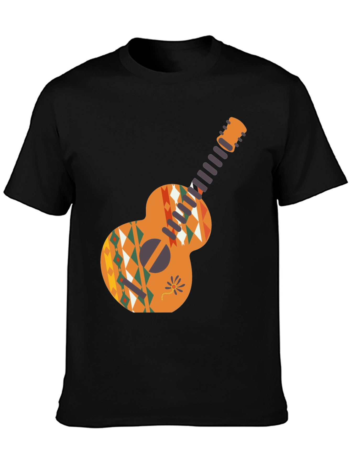 Aztec Guitar Graphic Tee - Casual Comfort