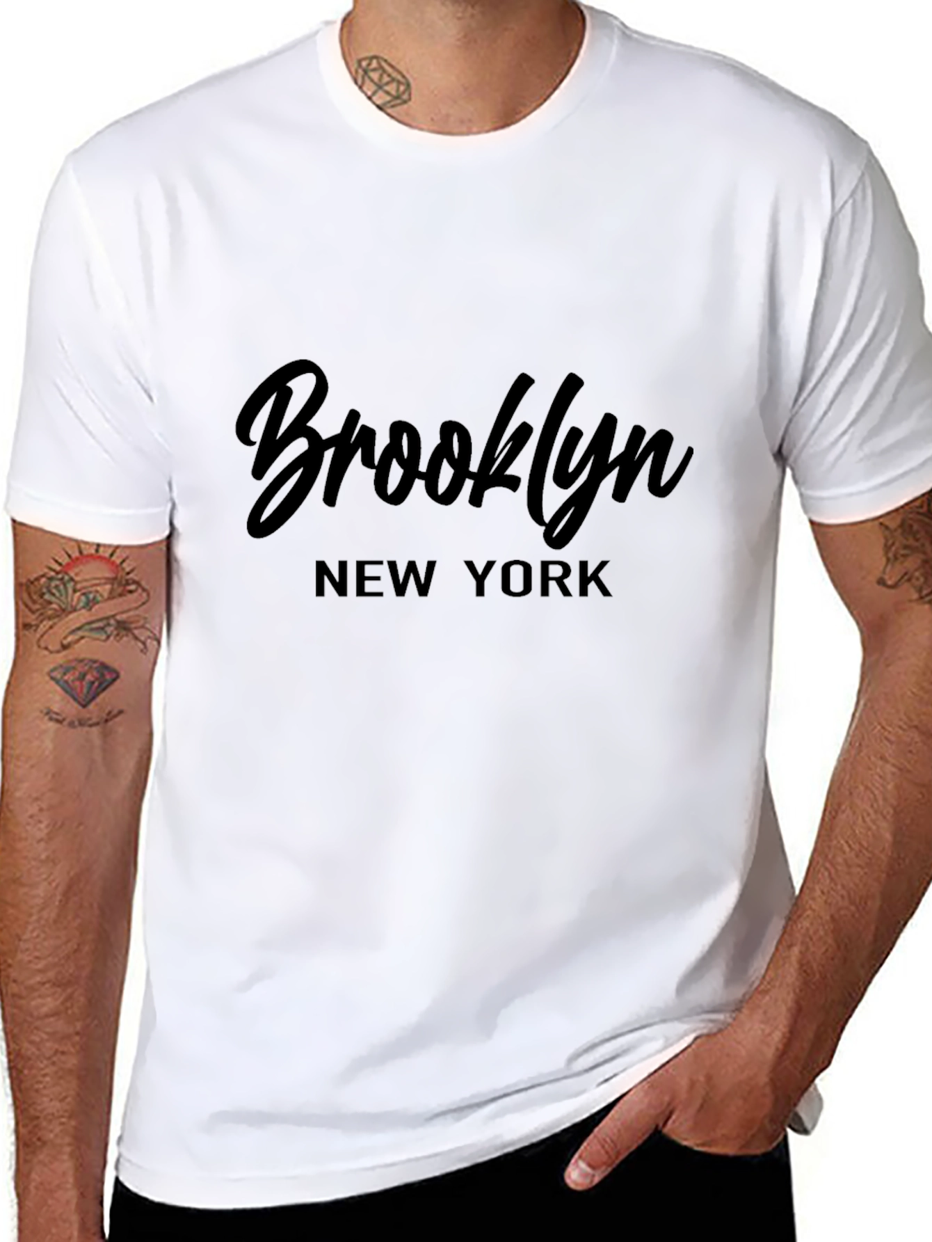Brooklyn New York Black Graphic Tee