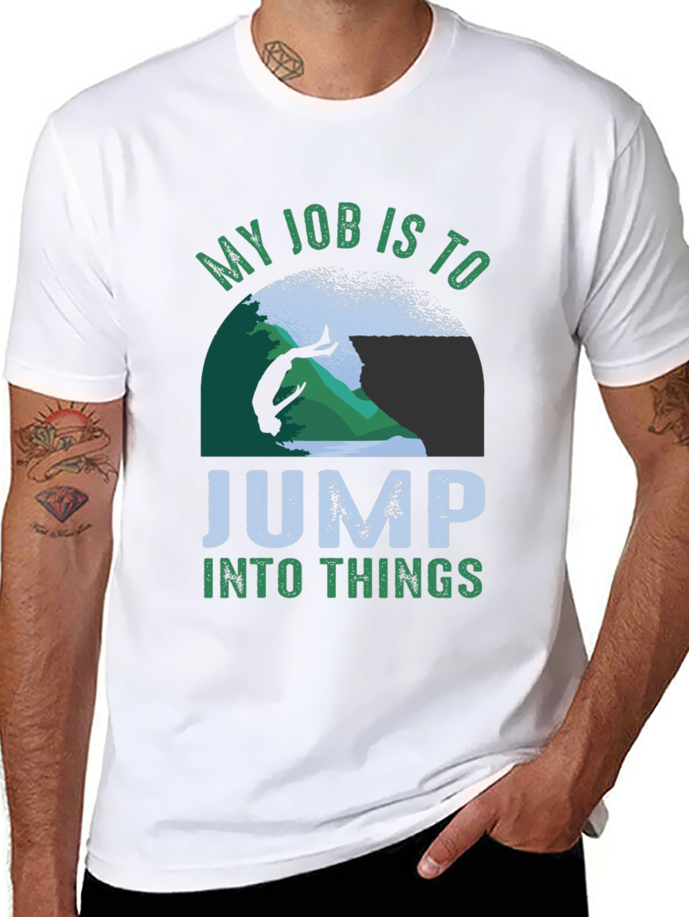 My Job Is To Jump Into Things T-Shirt