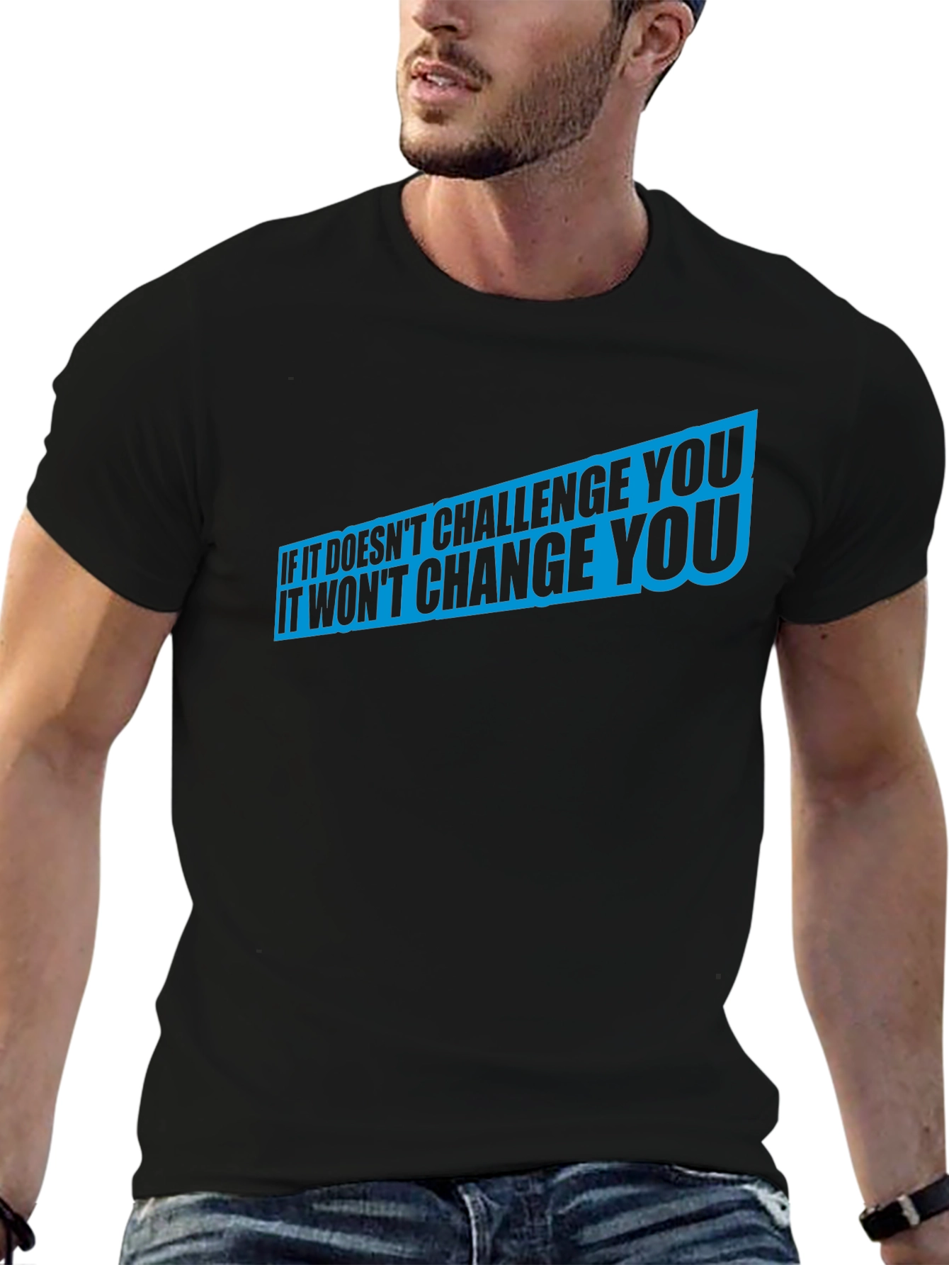 Motivational Graphic Tee - Challenge Changes You